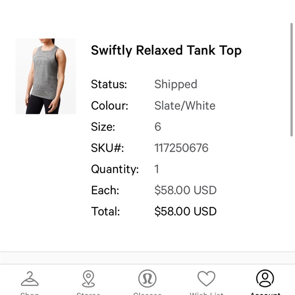 Lululemon Swiftly Relaxed Tank Top - Picture 4 of 4